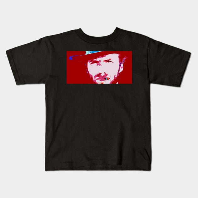 clint eastwood Kids T-Shirt by oryan80